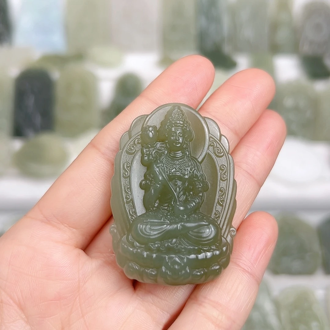 颈饰未镶嵌和田玉贾*