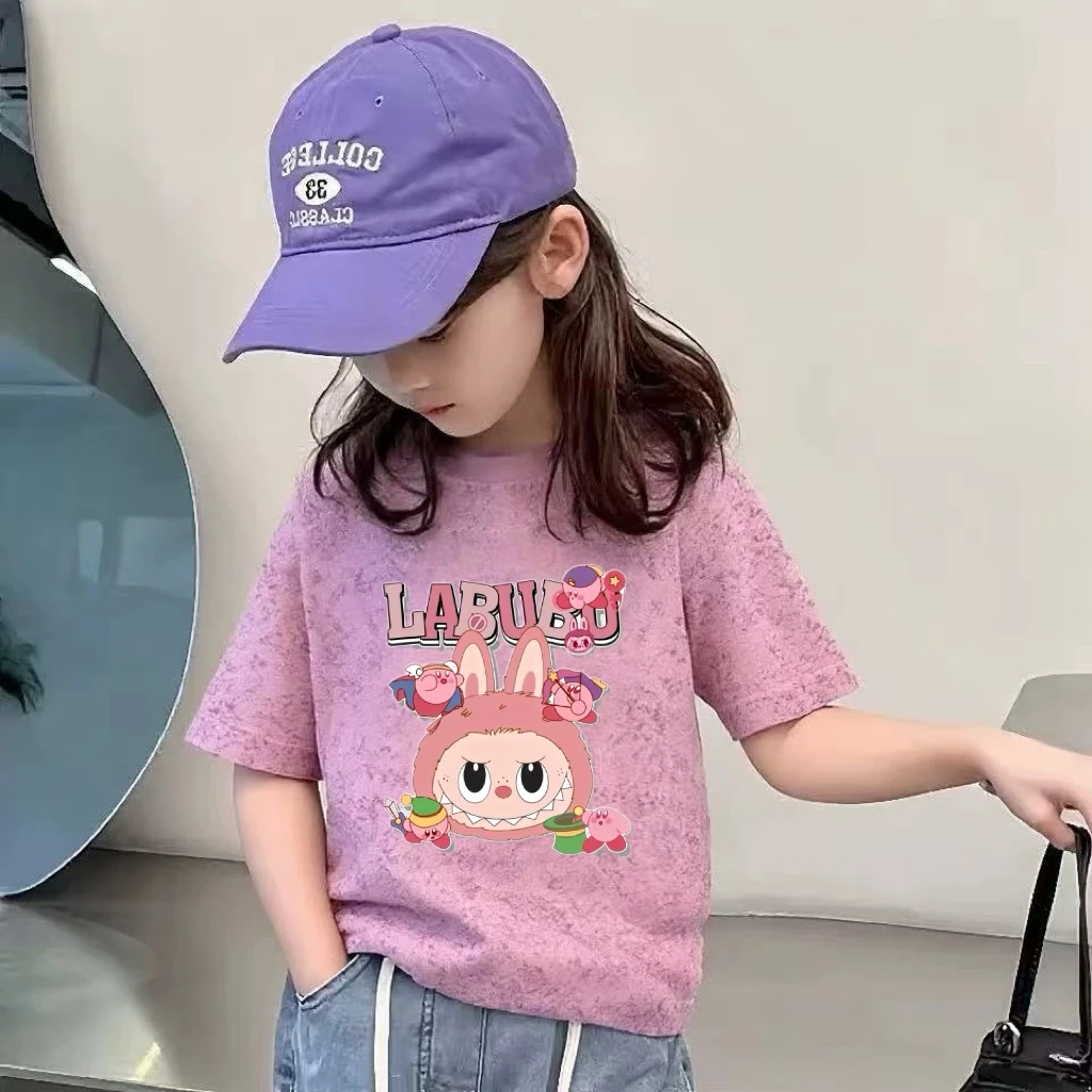2025夏季童装可爱卡通女童夏季短袖t恤卡通儿童女孩童洋气上衣服
