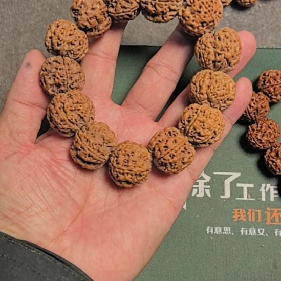 金刚菩提手串五星蜂王大金刚手串，25左右，原皮原色