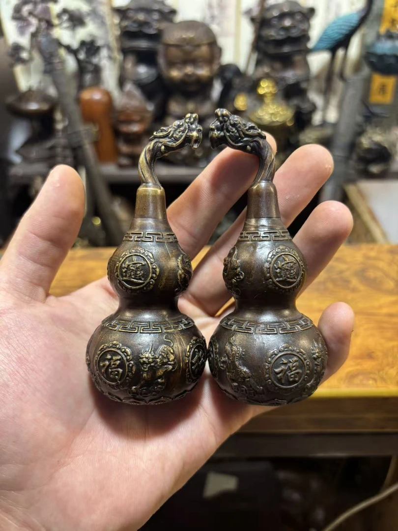 【闪购链接】小龙头葫芦一对铜器专属链接