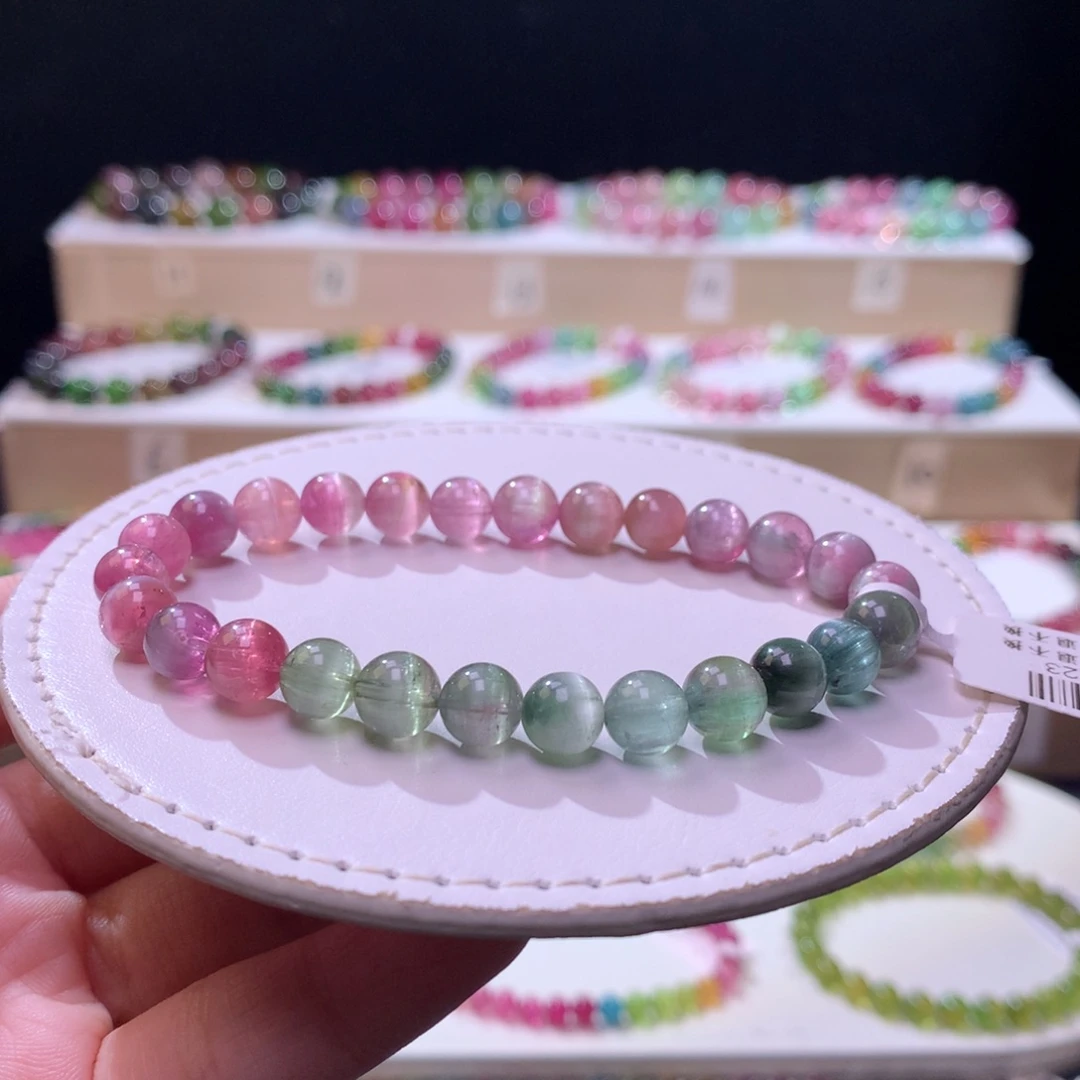 碧玺未镶嵌手链碧玺