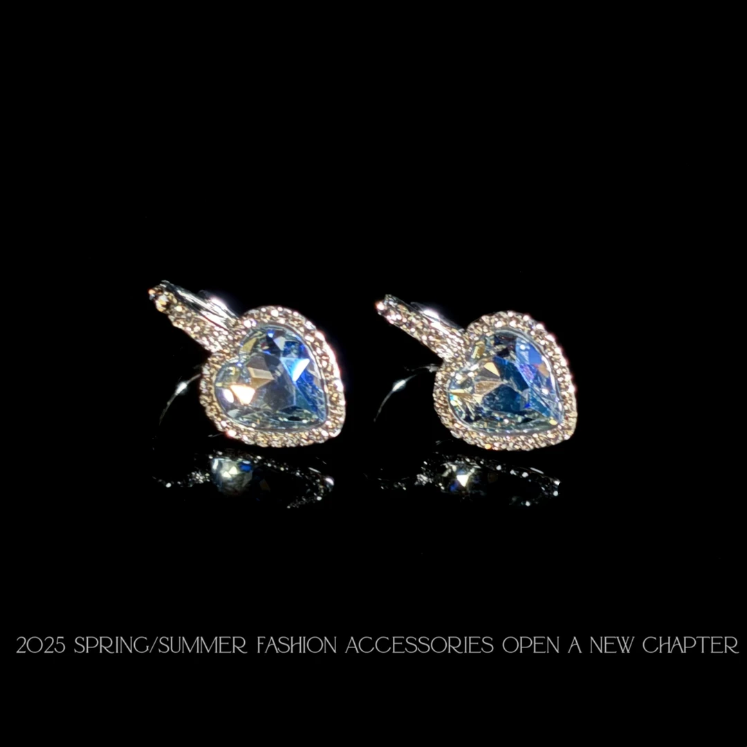 铜合金耳饰 镀k金 2025新款C6992【海洋之心】BABA BOX 耳环