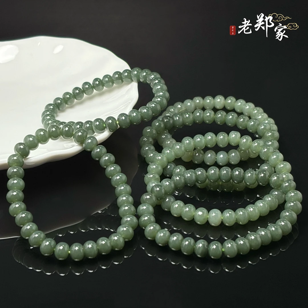 【老郑家】和田玉手串 1988 多样性发一件 约8mm