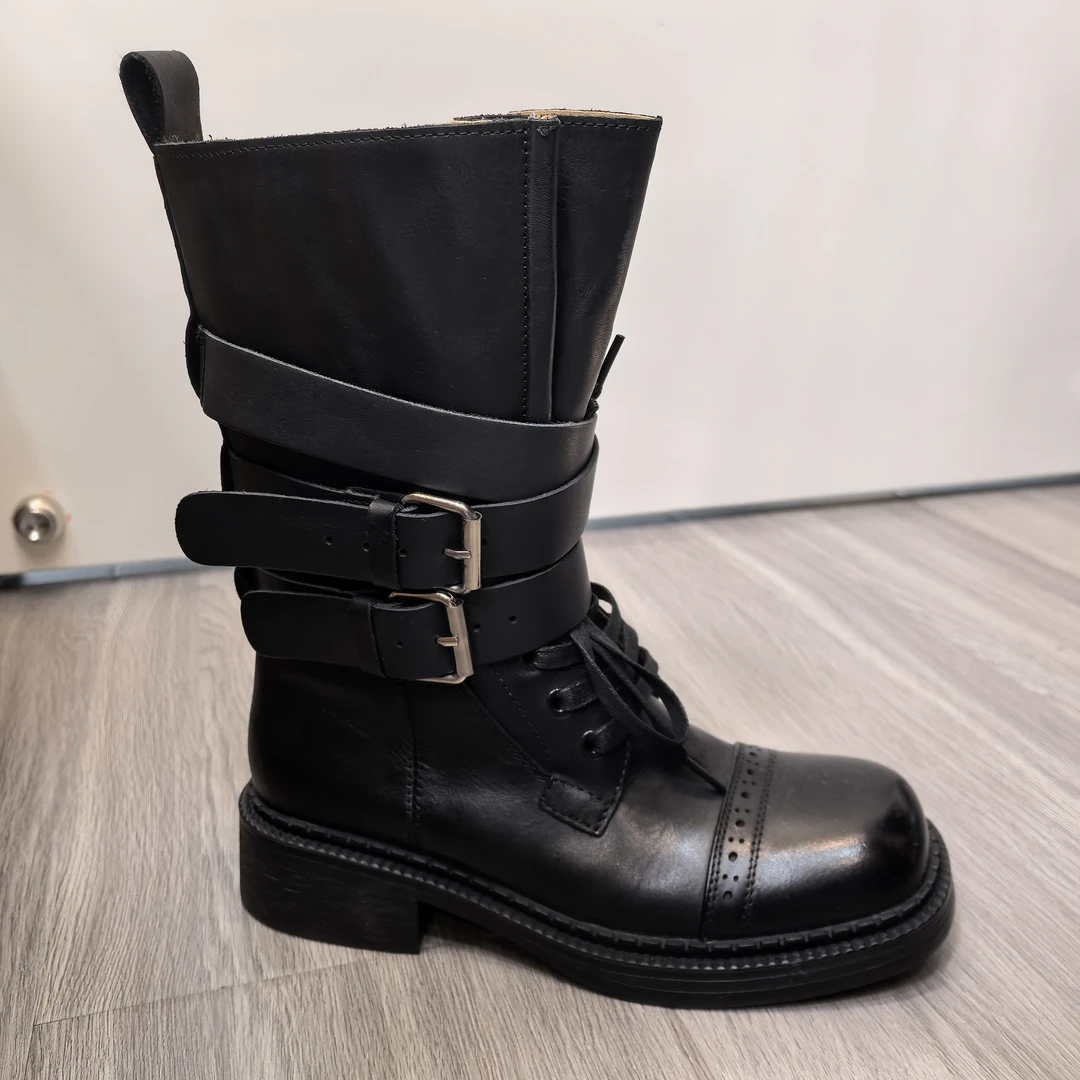 马丁靴扣祥机车靴