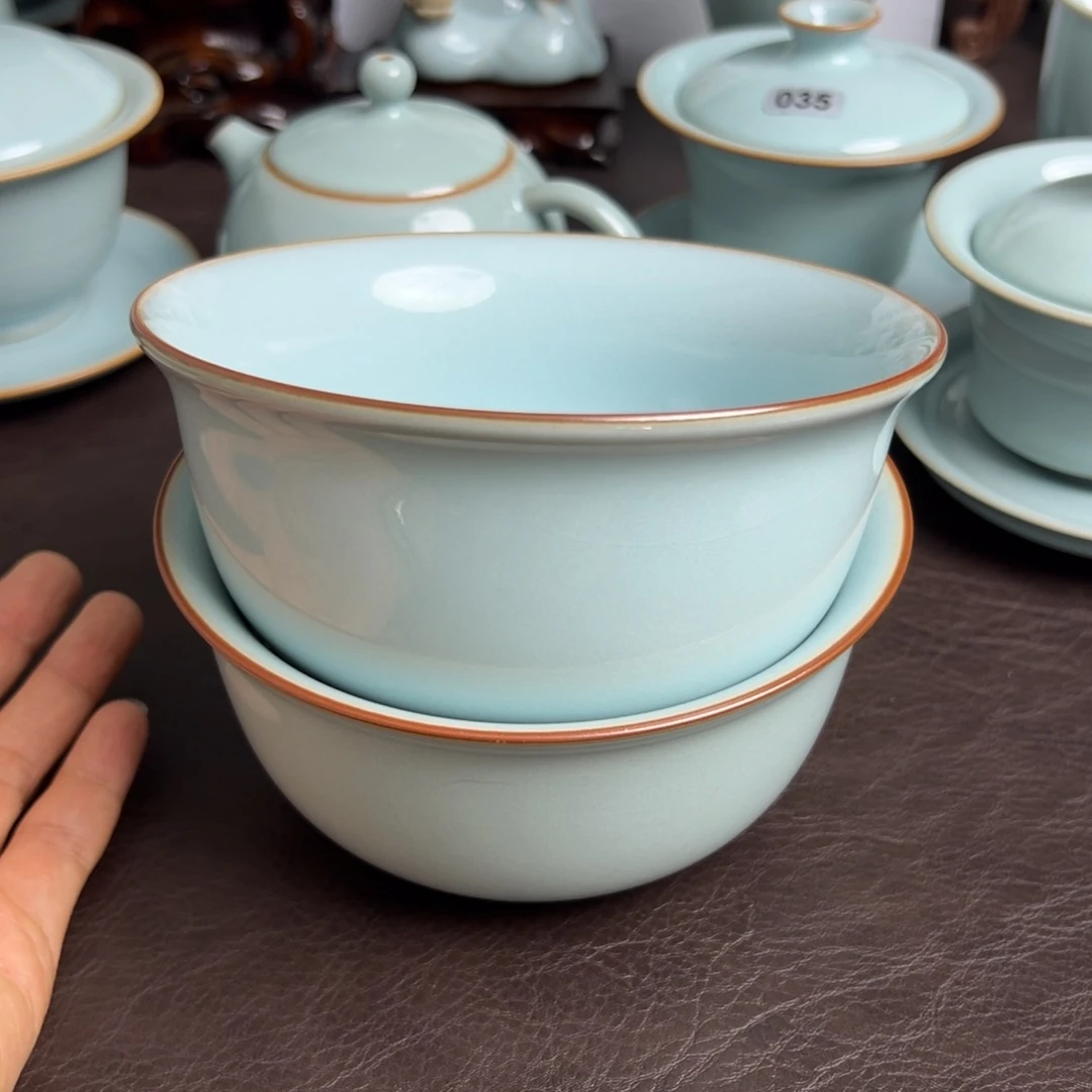 天青色汝瓷碗微瑕