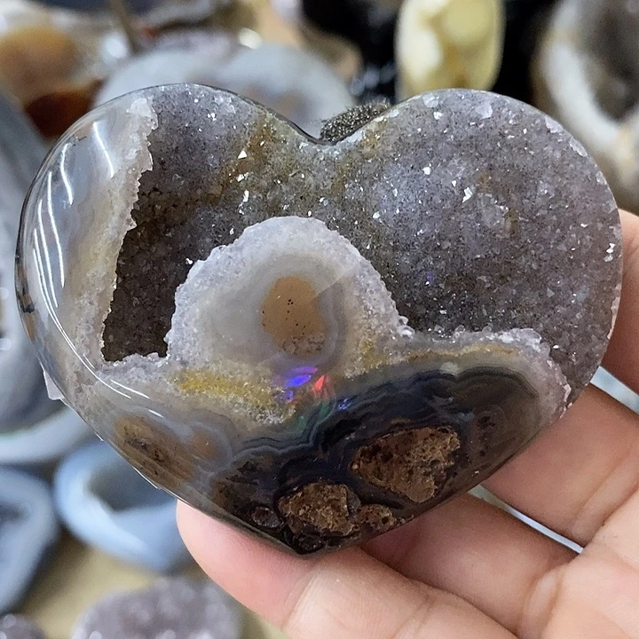 紫晶珠宝半成品未镶嵌