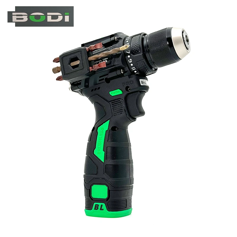 BODI波顿无刷小钢炮拆卸电动工具可调速钻孔打墙充电钻防水手枪钻