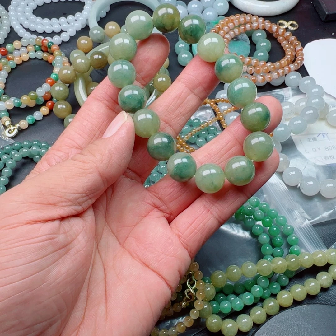 学***子定制翡翠未镶嵌缅甸天然翡翠A货