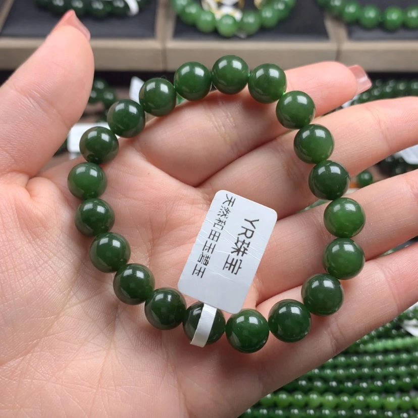 【闪购商品】和田玉（碧玉）手串未镶嵌罗*