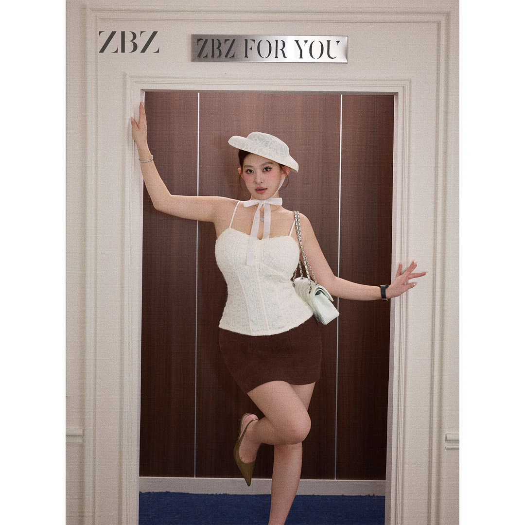 周白子 10/31 20:00pm新品【发热鱼骨吊带】ZTVC557