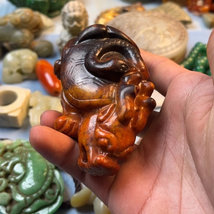 其他陶精品手把件摆件