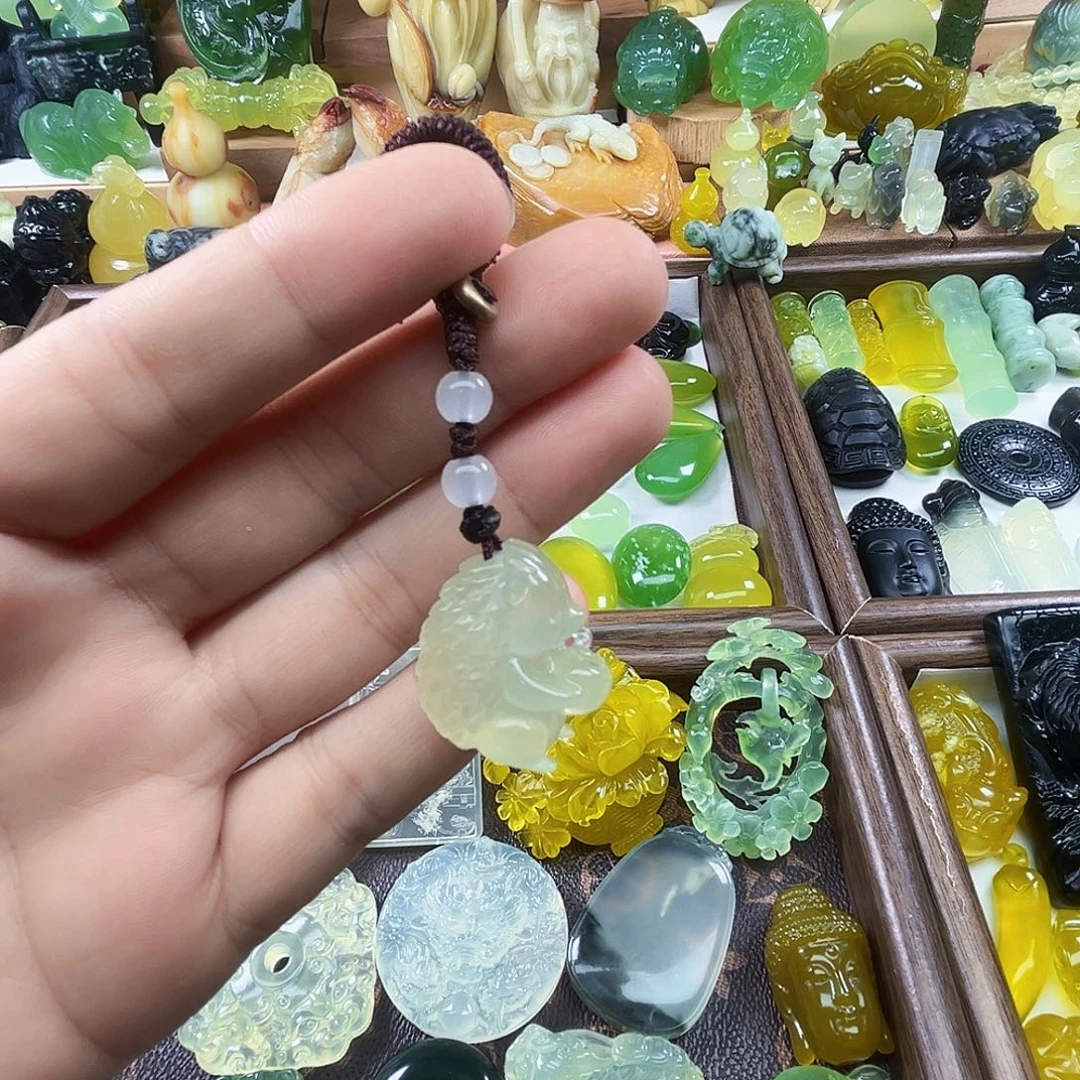 岫玉未镶嵌吊坠(不含链)