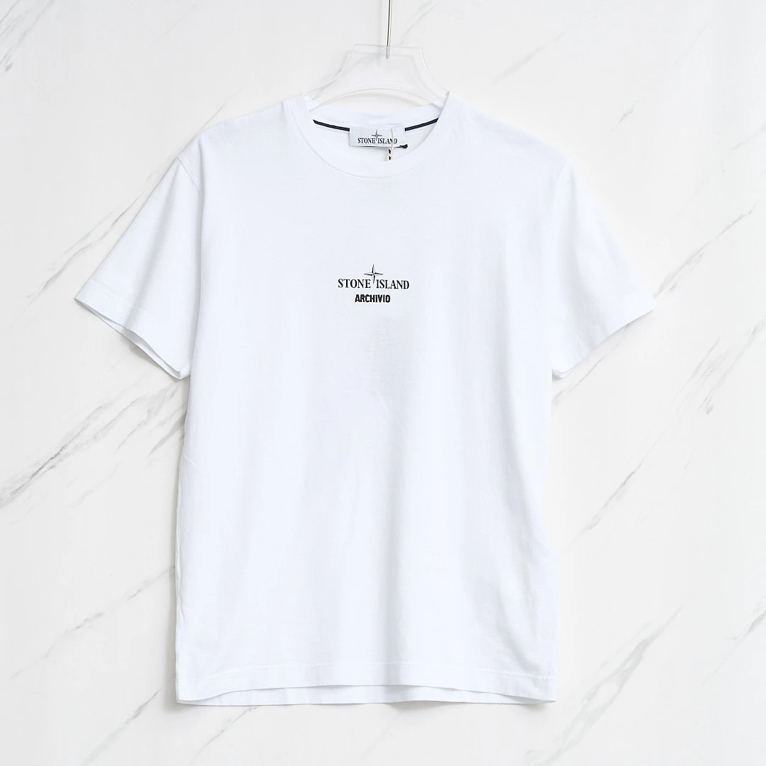 全新未使用/Stone lSland男士艺术印花T恤S9BU00014