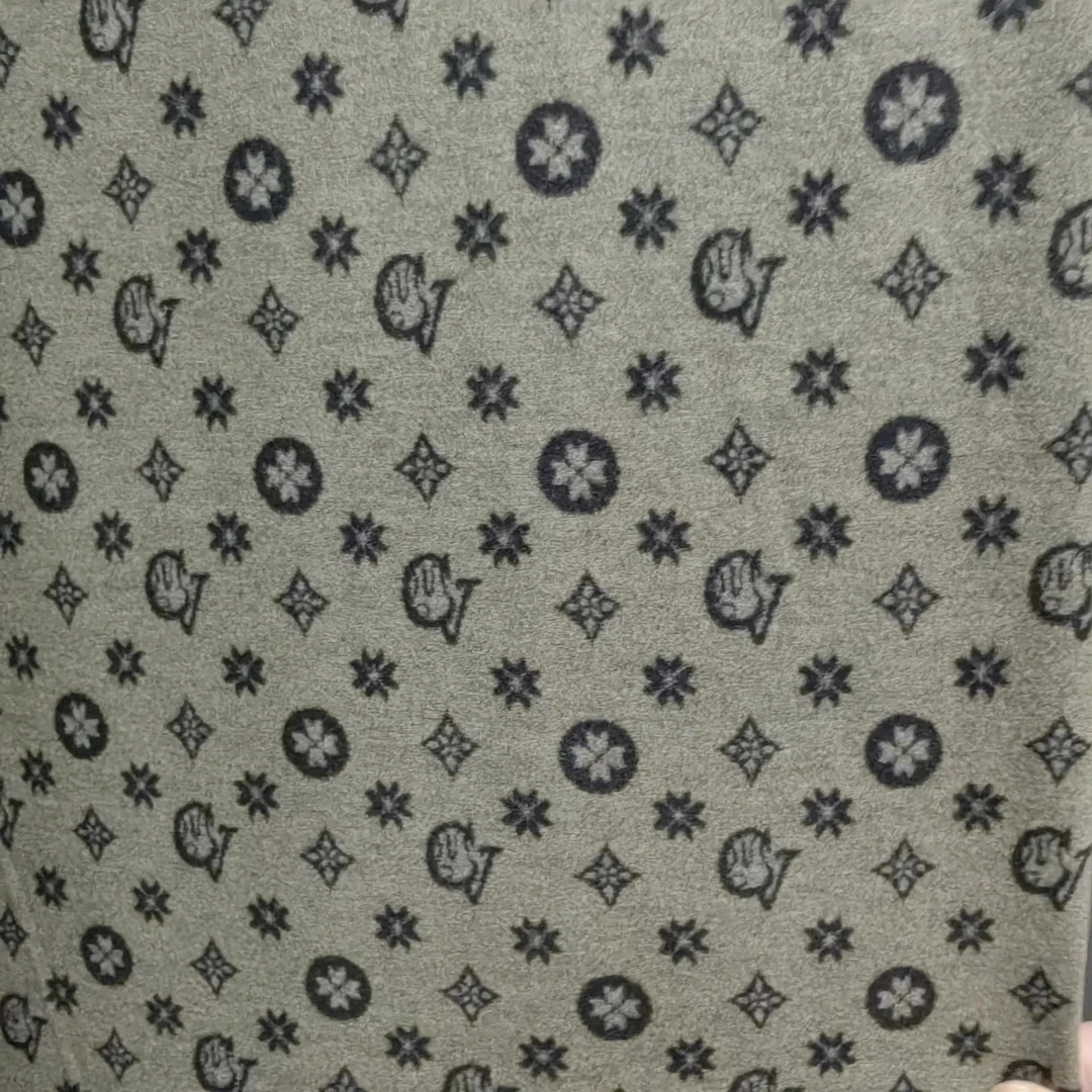 绿路易星空 织花奥绒布料