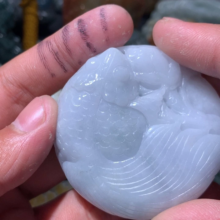 翡翠未镶嵌颈饰保真天然a货翡翠
