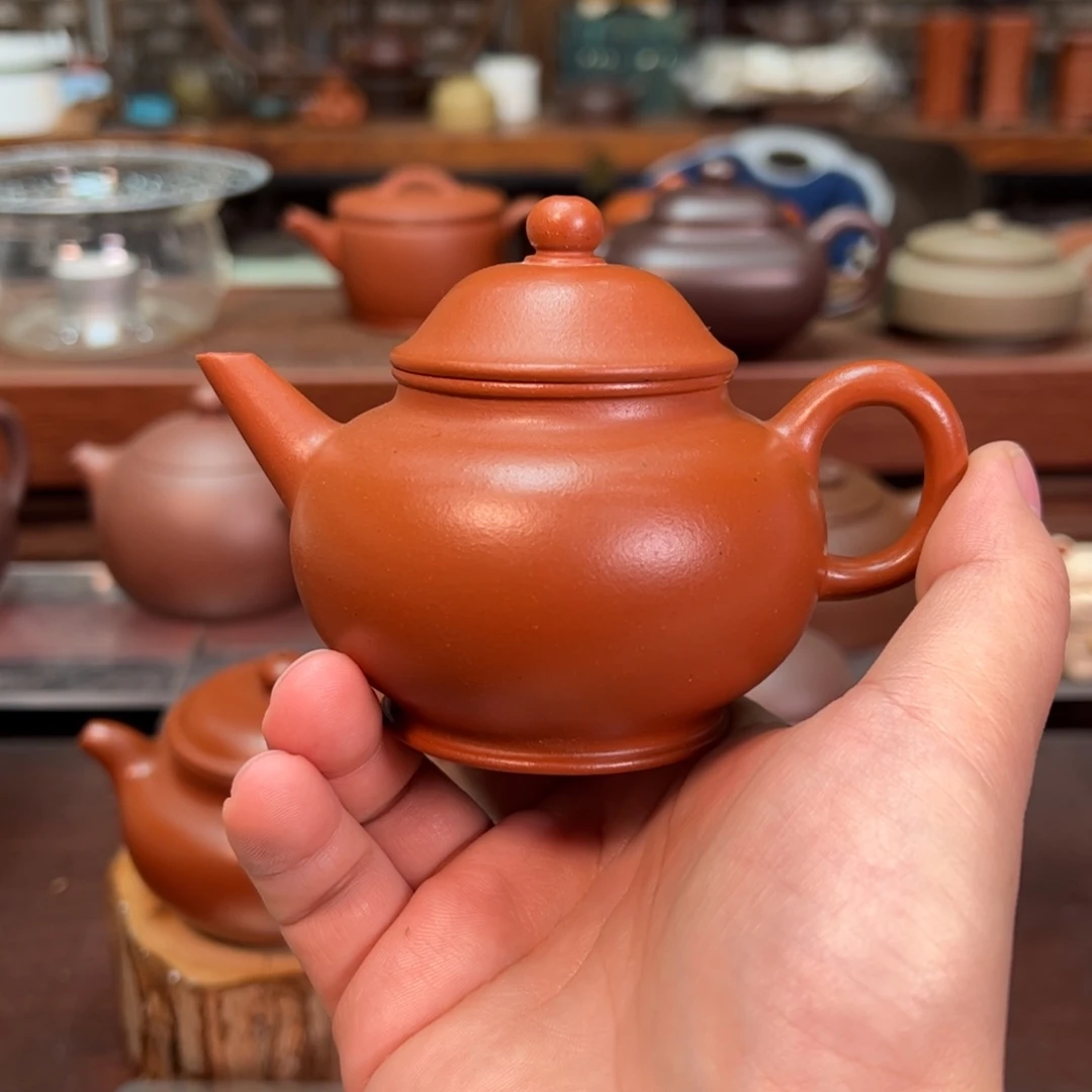 紫砂茶壶微瑕赵庄朱泥水平160cc