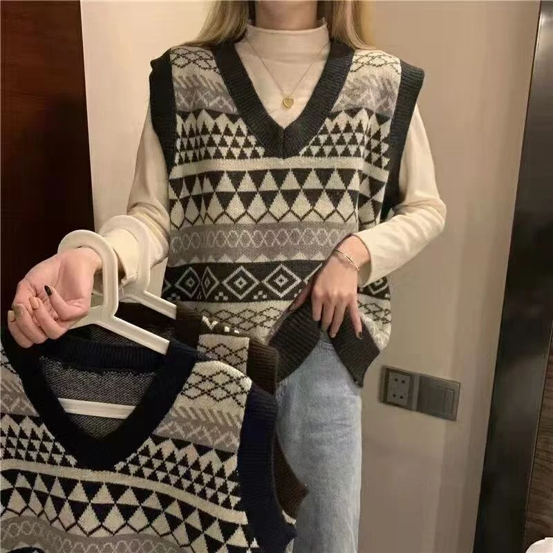 复古毛衣马甲休闲宽松甜美——直播间链接