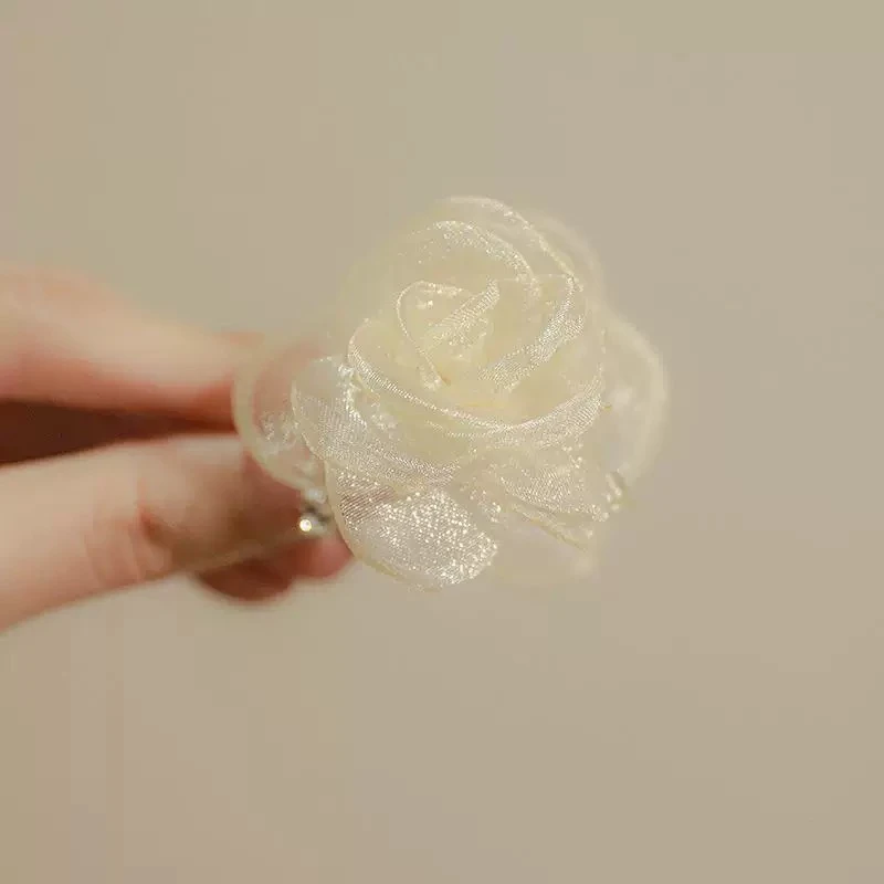 1个超装仙花朵小发夹女新款高端高级感抓夹可爱刘海夹子头饰1265