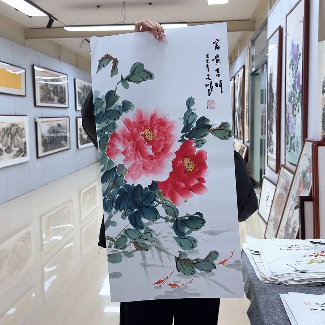 国画国画作品多次