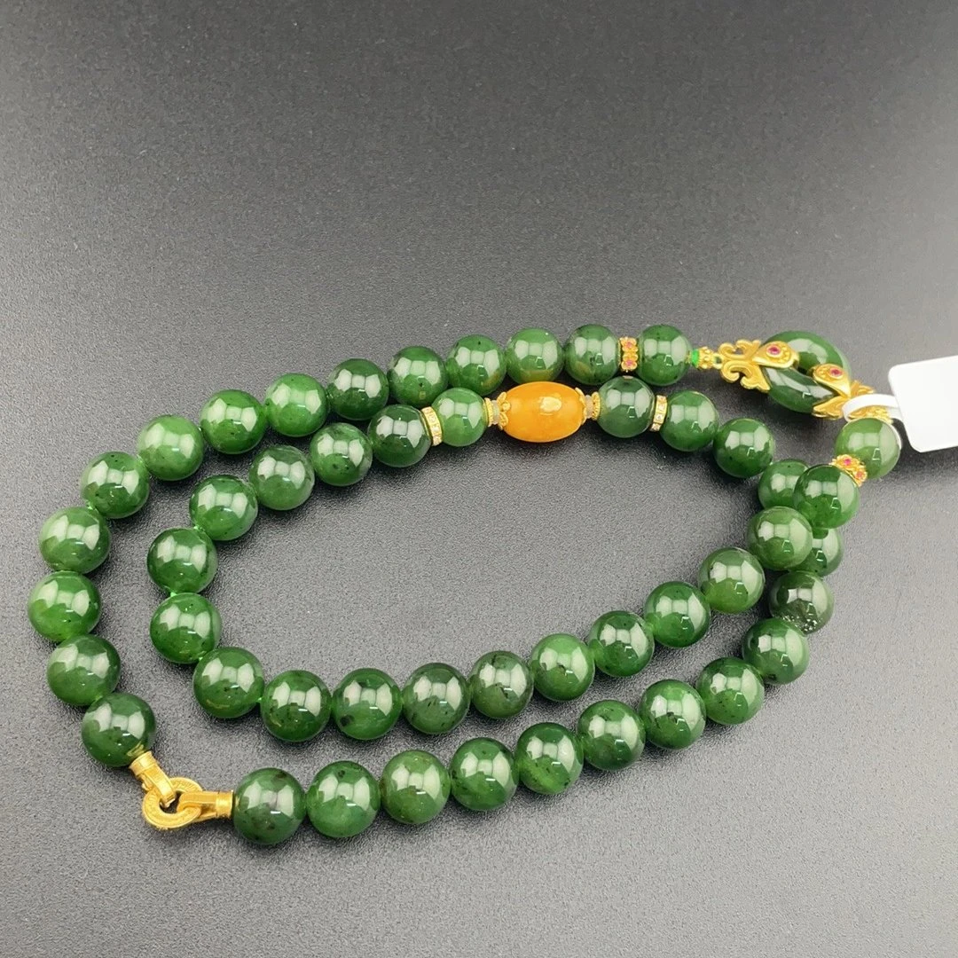 BY0712FZJT标662 北玉精选 和田玉项链