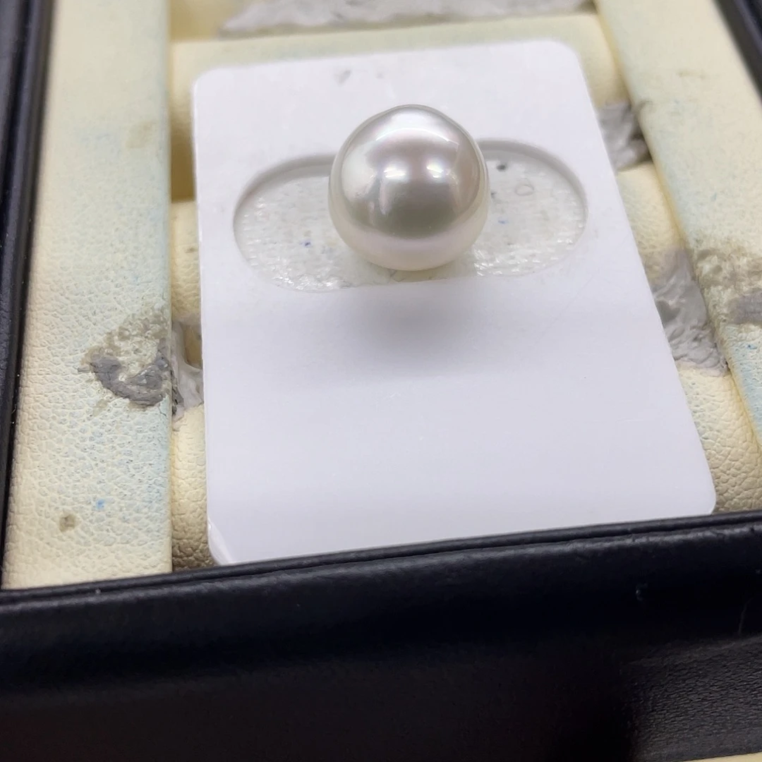 海水珍珠裸珠澳白冷白光12-13mm