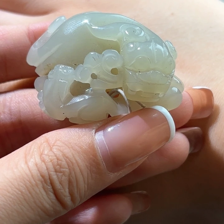 和田玉未镶嵌挂件闽**雪