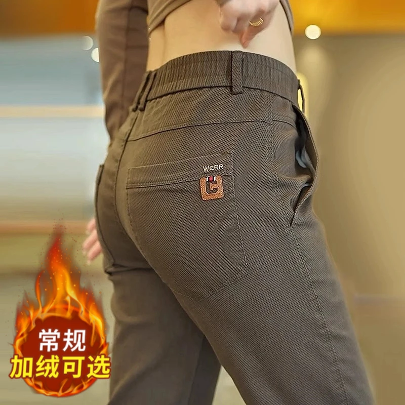 男士休闲裤2025春秋新款男款商务裤子高端时尚修身直筒长裤子男款