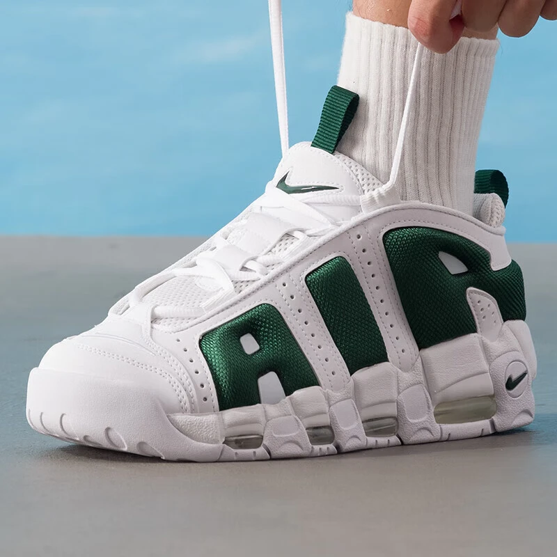 NIKE/耐克男鞋冬季新款Air More Uptempo皮蓬大轻便舒适气垫鞋
