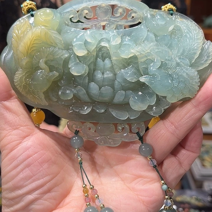 未镶嵌岫玉毛衣链