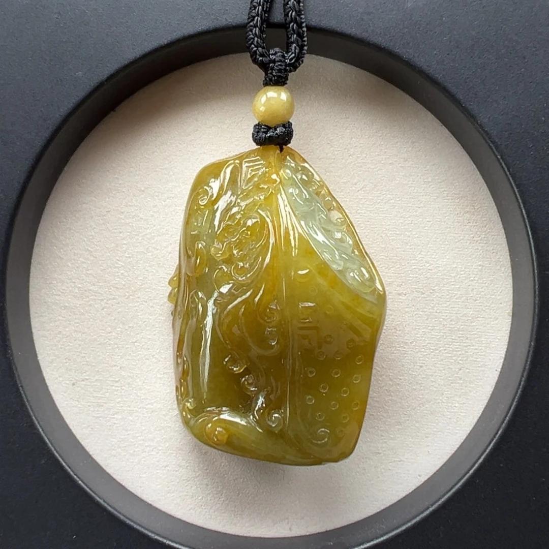 翡翠未镶嵌颈饰龙凤