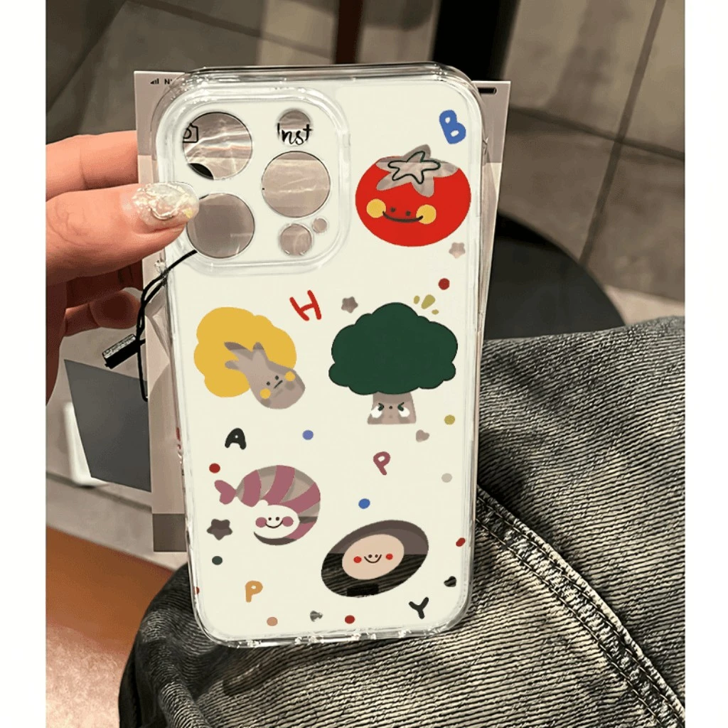 创意西红柿适用苹果16PROMAX手机壳iPhone15软壳14全包13防摔12/x