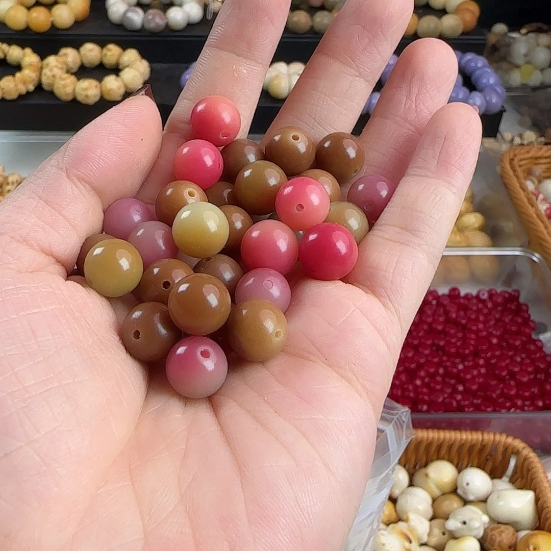 菩提根/象牙果手串卡10糖豆圆珠400颗