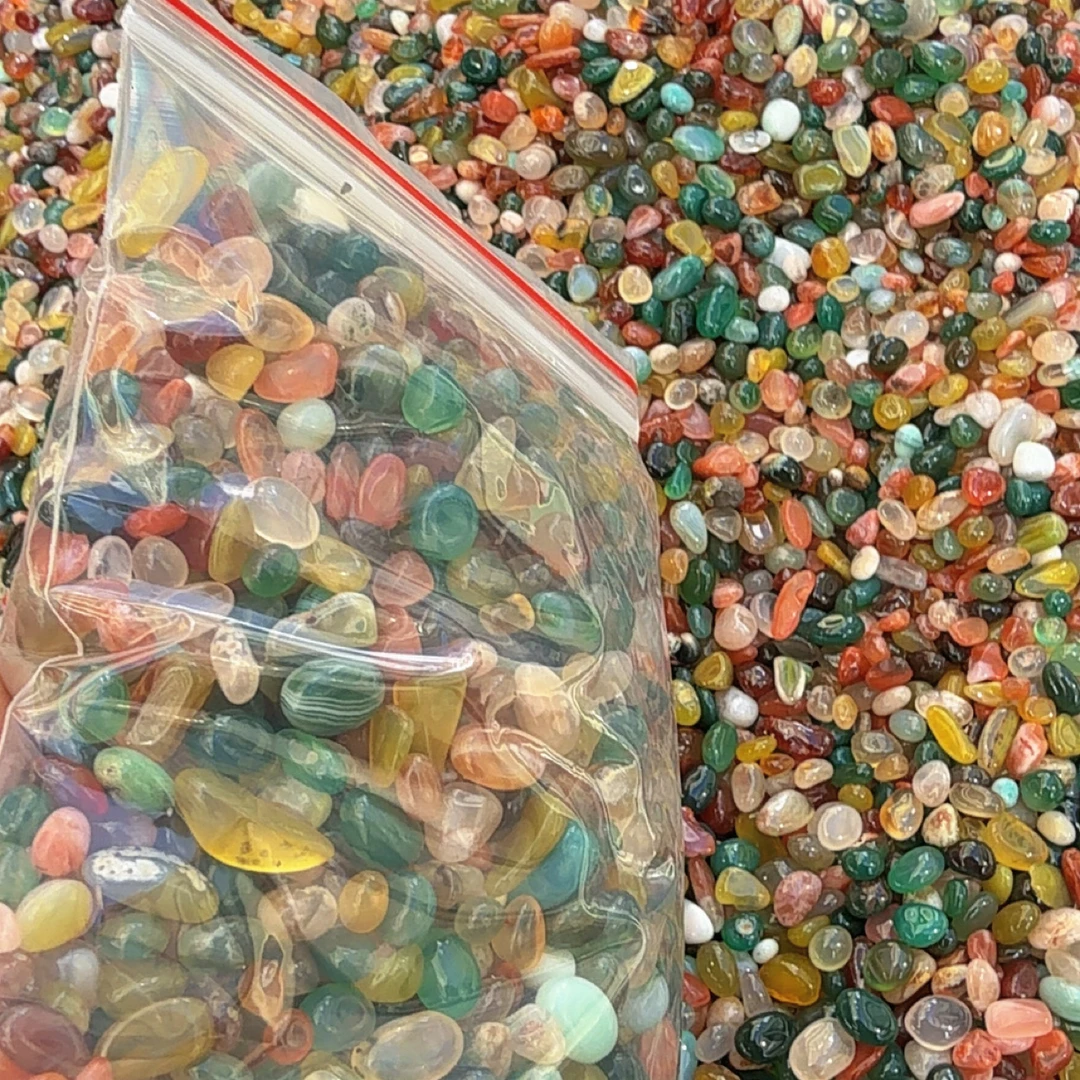 七彩天然原石摆件