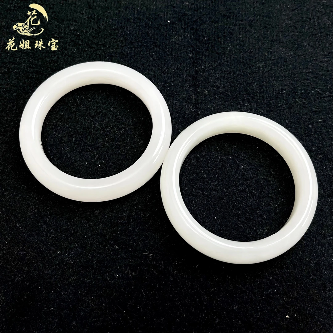 天然和田玉白玉手镯 53-61mm 多样性发其一