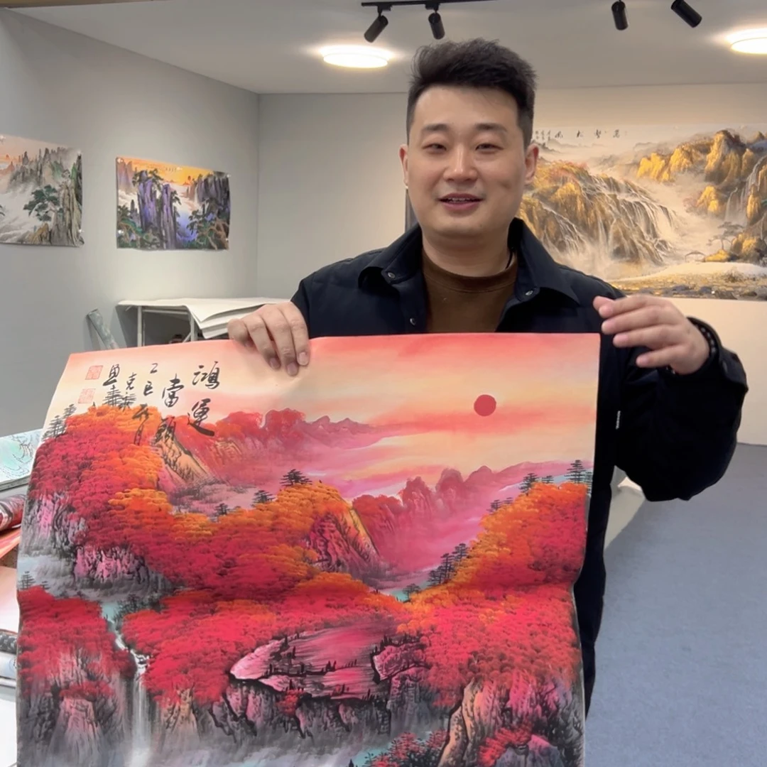 国画国画作品宣纸纯手绘