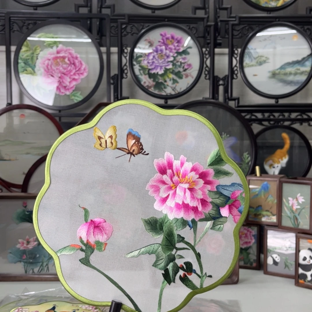 织绣苏绣双面绣扇子