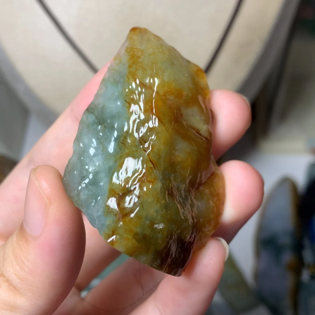 翡翠挂件未镶嵌吊坠