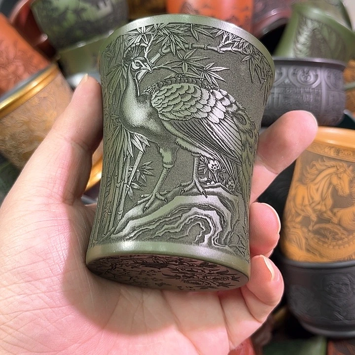 茶杯紫砂全手工紫砂主人杯