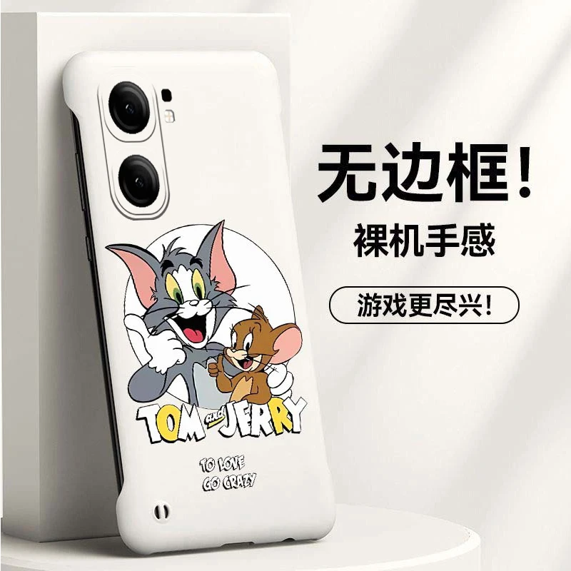 猫和老鼠iqooneo9手机壳爱酷neo9pro无边框半包超薄新款男女散热