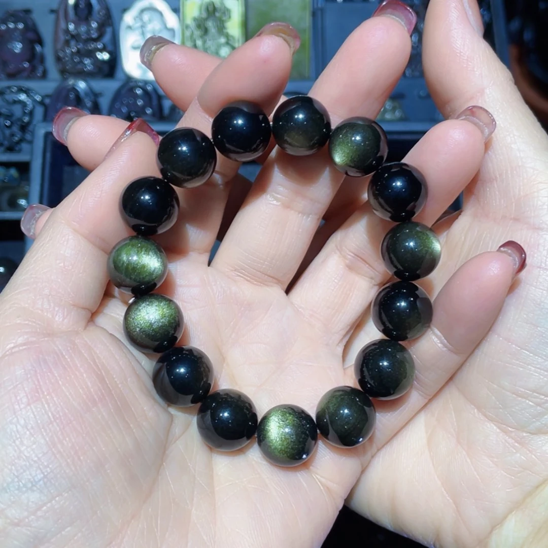 【闪购商品】黑曜岩手链未镶嵌道*