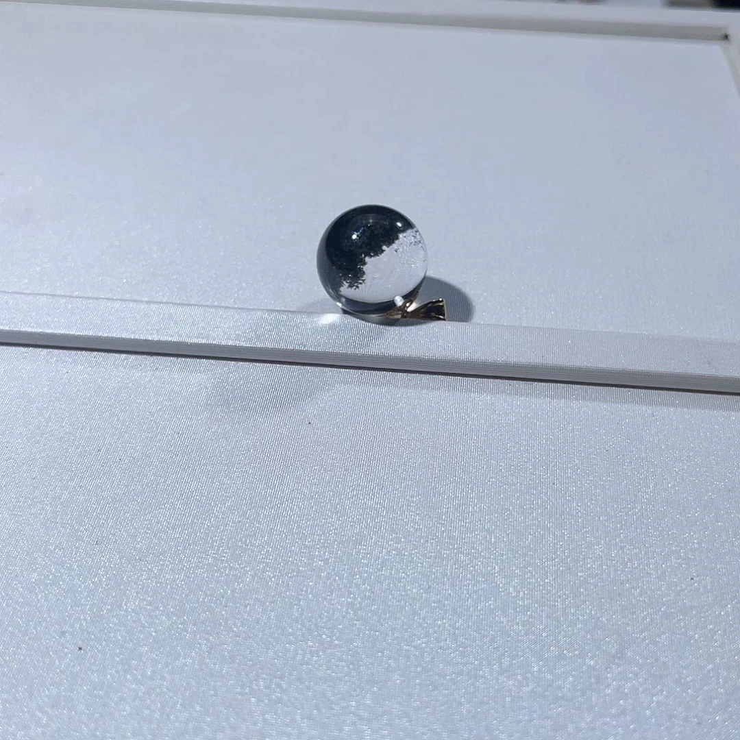 水晶吊坠(不含链)18K金镶嵌小****兔