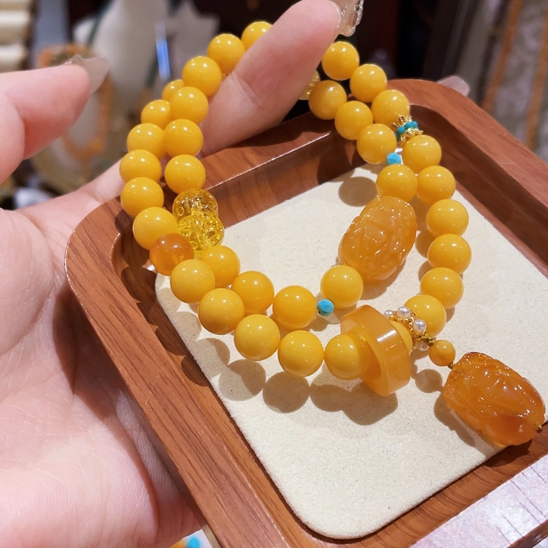 蜜蜡未镶嵌手链手串
