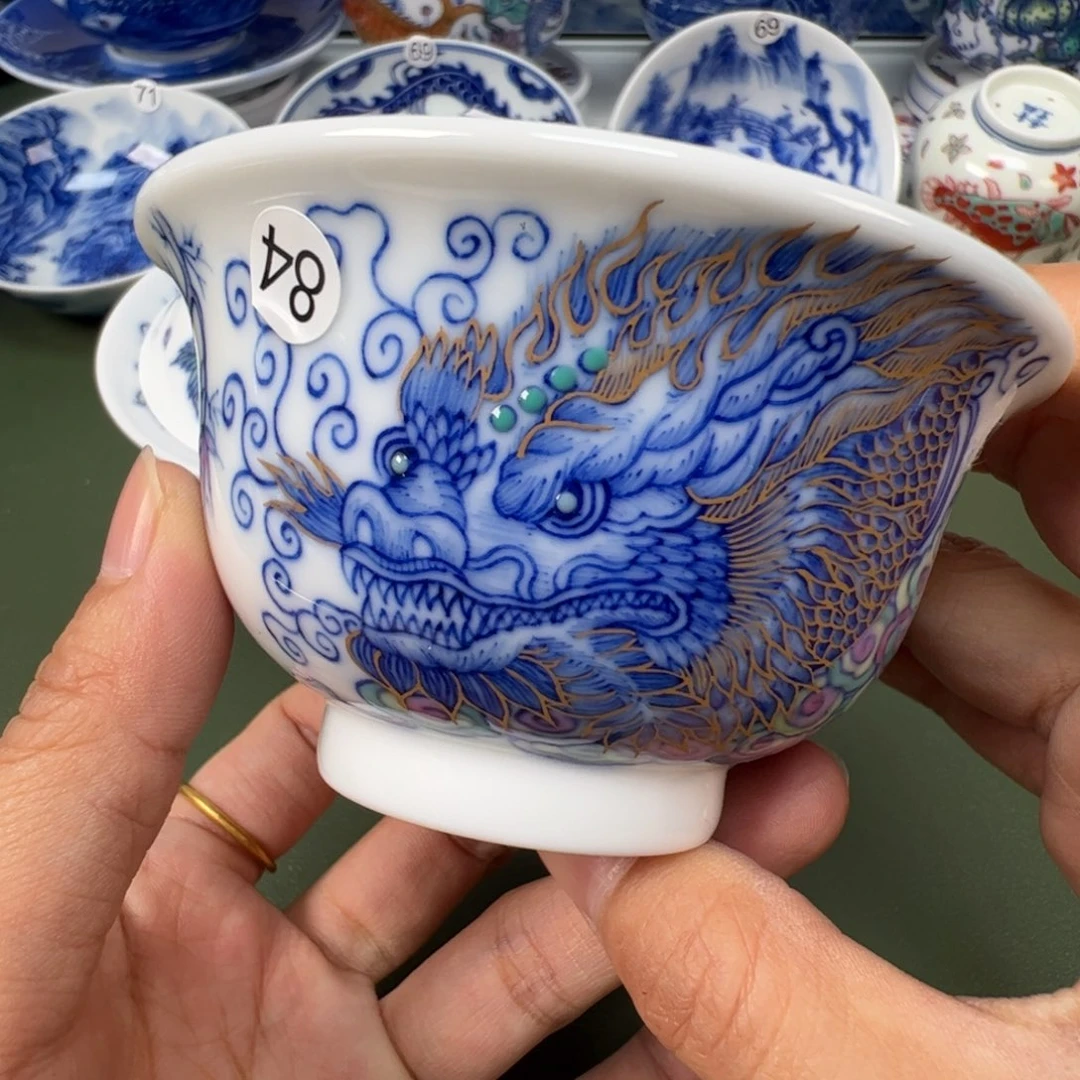 陶瓷景德镇纯手工纯手绘茶具木木84