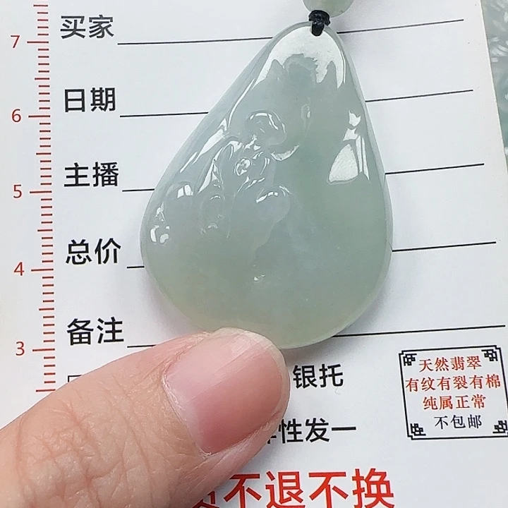 翡翠未镶嵌颈饰天然