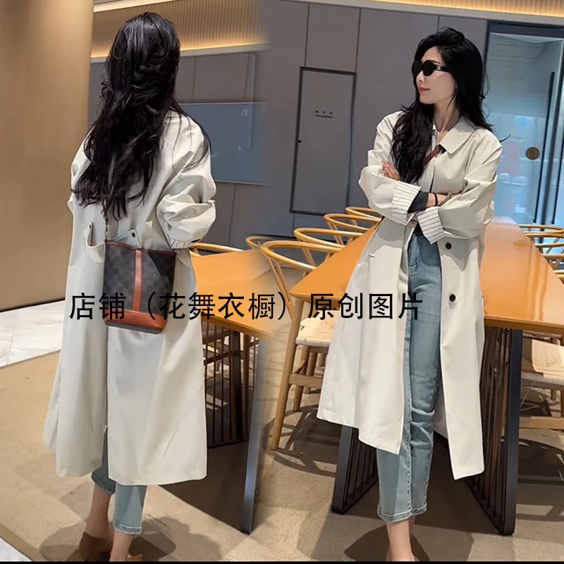 小个子今年流行长款风衣外套2025春季新款早春英伦风上衣宽松女装