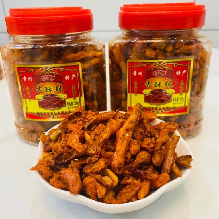 贵州特产香酥酥脆油炸辣椒干即食休闲零食香脆椒
