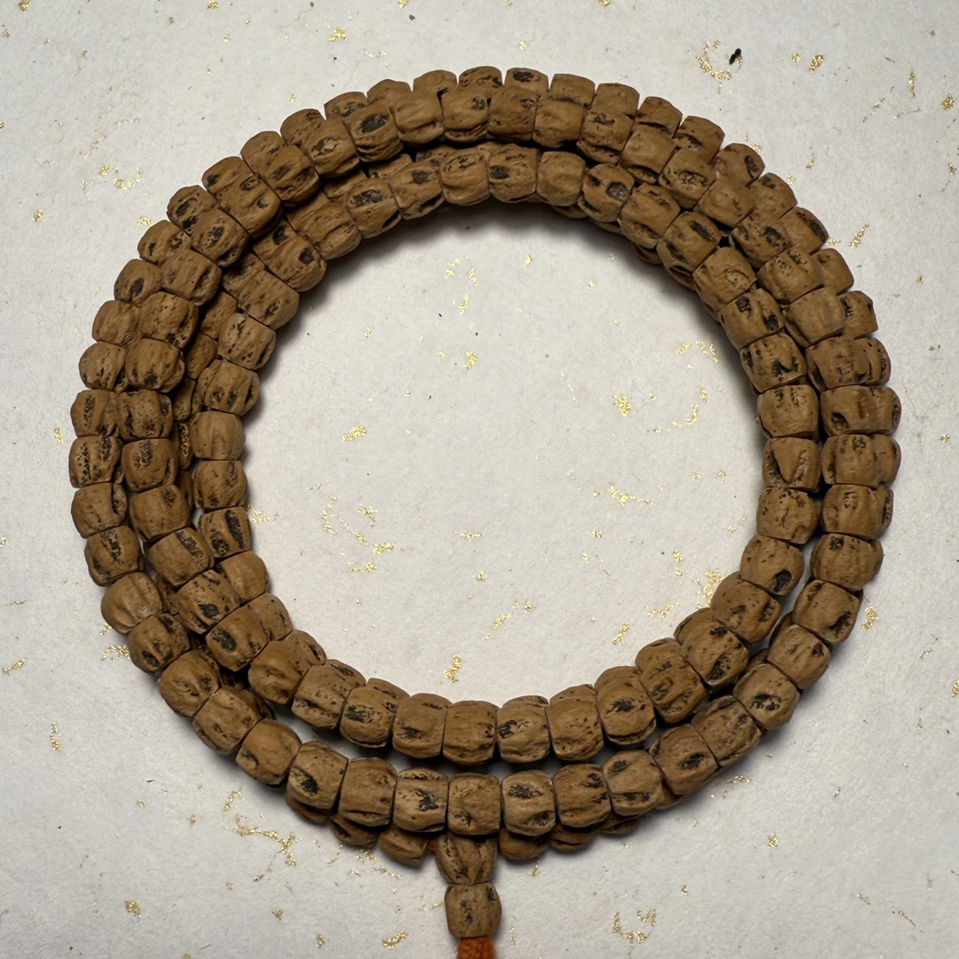 摩岩出品【赤】系列//热振柏香籽直切方块红皮深坑鬼脸