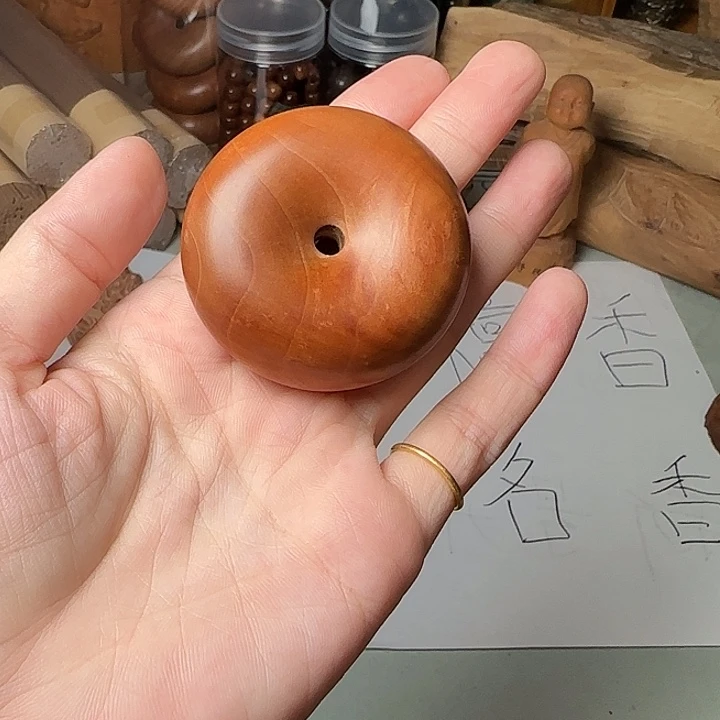 美***朵木质类老山檀香平安扣全品