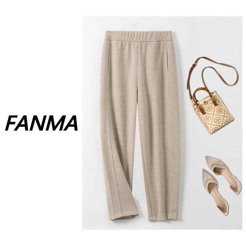 #人字纹小脚裤# 设计师简约时尚设计百搭休闲裤 F176-69680