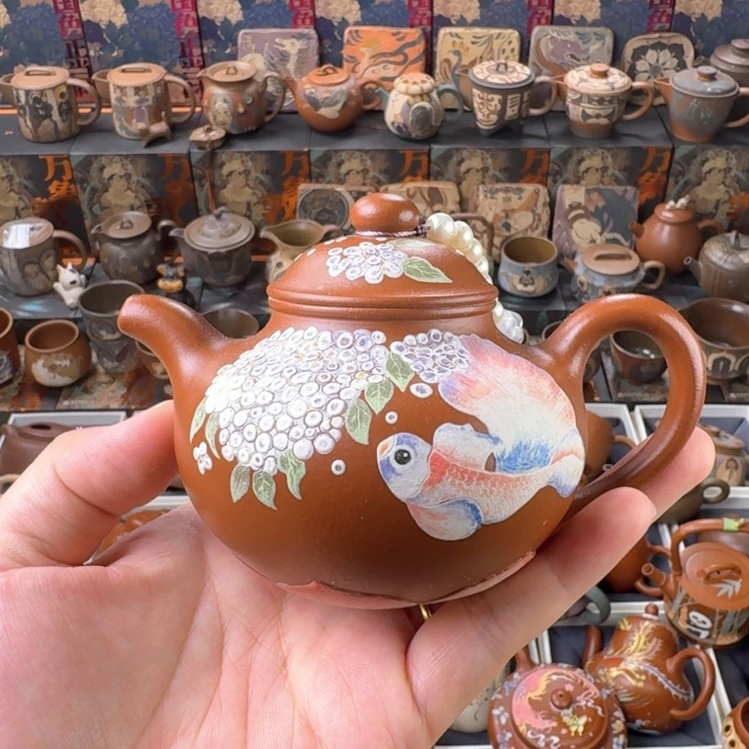 茶壶紫砂180cc精工半手